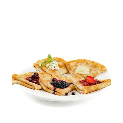 Блинчики с вишневым вареньем