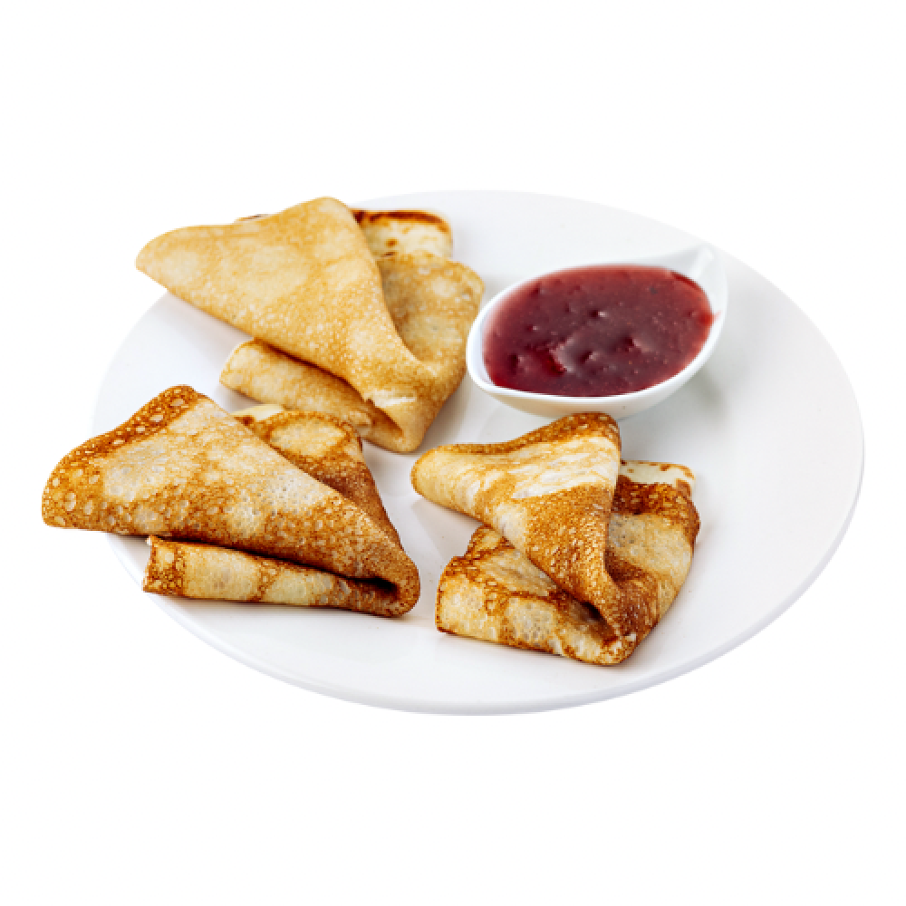 Блинчики с клубничным вареньем