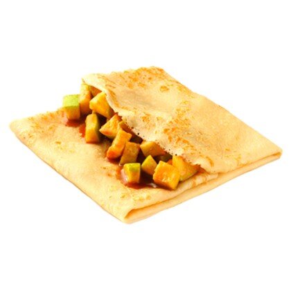 Блинчики с яблоком и апельсином