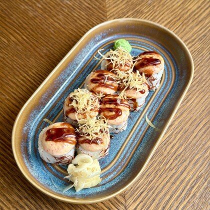 Аляска ролл запеченый пикантный