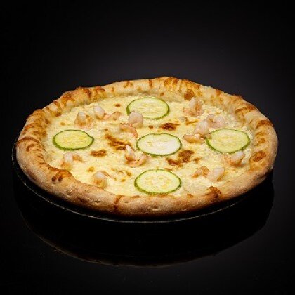 Пицца с креветками