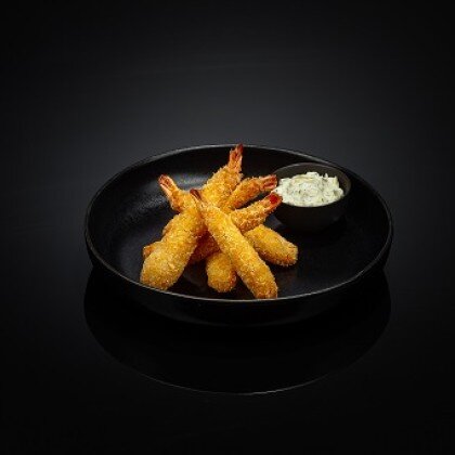 Тигровая креветка в сухарях