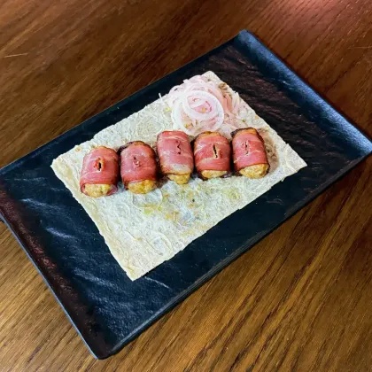 *Мясные рулетики на мангале