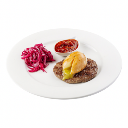 Смоленский бифштекс с копченым сыром