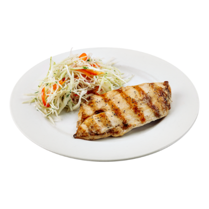 Филе грудки куриное с овощным салатом