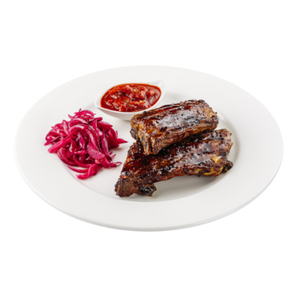 Свиные ребра в глазури из кваса