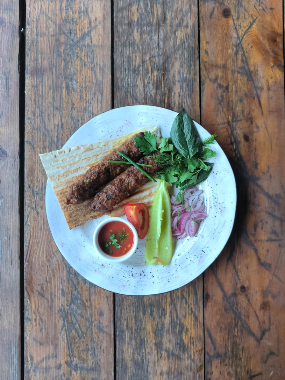 Люля свино-говяжий на мангале