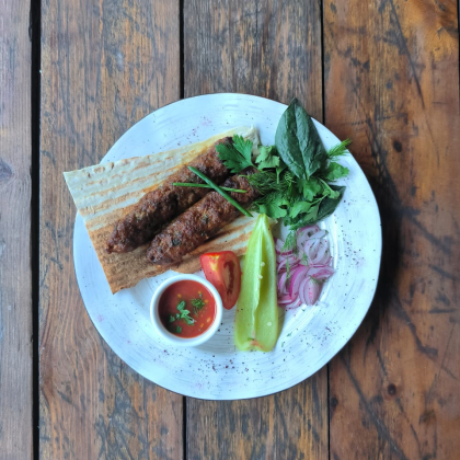 Люля свино-говяжий на мангале