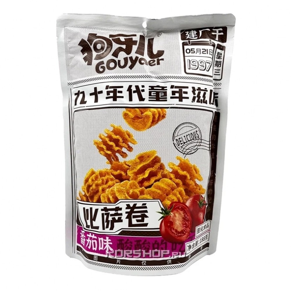 Чипсы рисовые Гоба "Пицца с томатами" 100гр