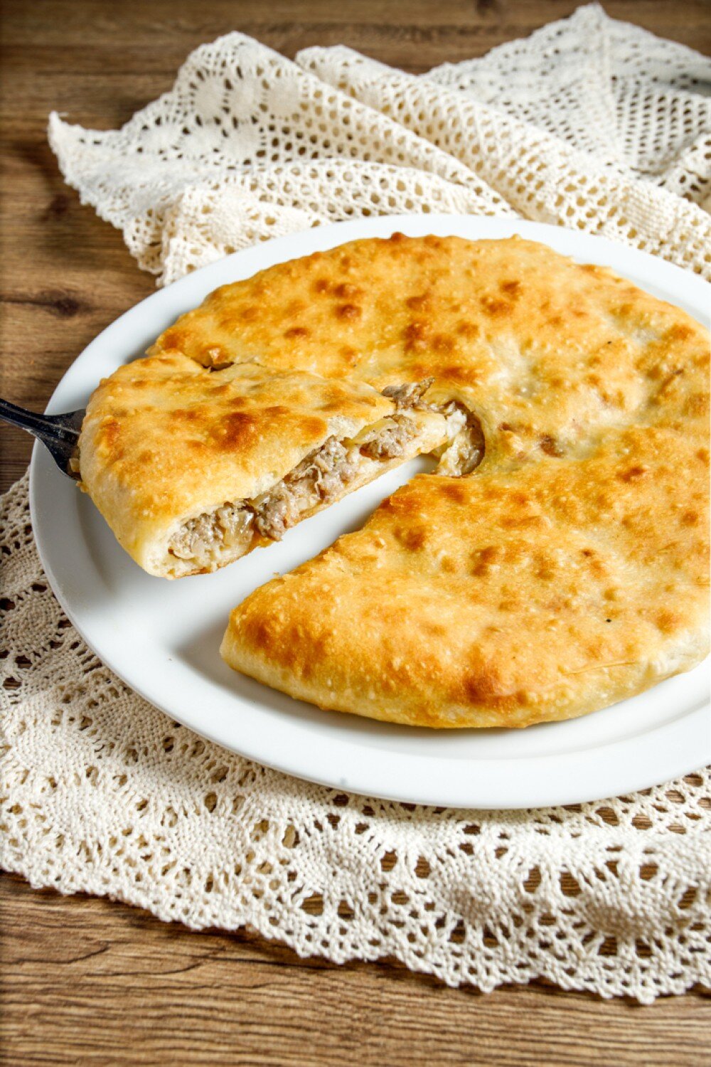 Пирог с мясом и капустой 600гр