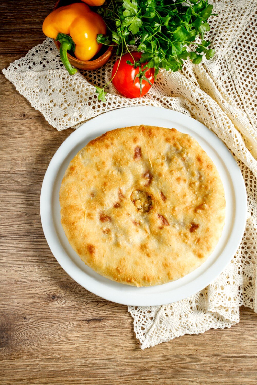 Пирог с курицей и овощами 600гр