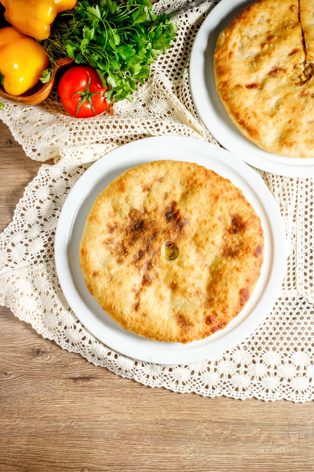 Пирог с сыром и листьями свеклы 1100гр