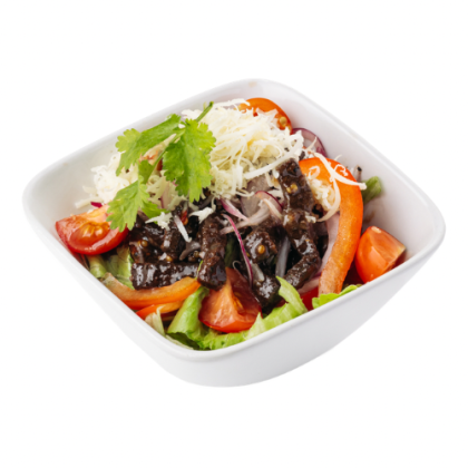 Салат с кисло-сладкой говядиной