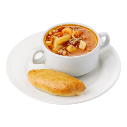 Щи из квашенной капусты с телячьими хвостами