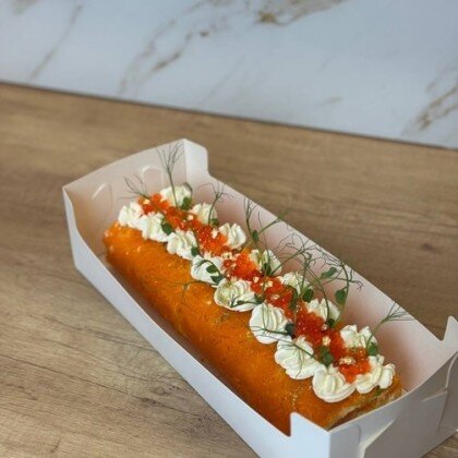 салат рулет с форелью