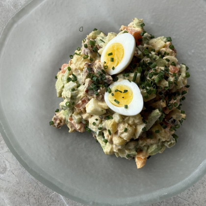 Оливье с угрем