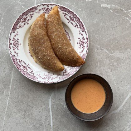 Чебуреки с уткой конфи