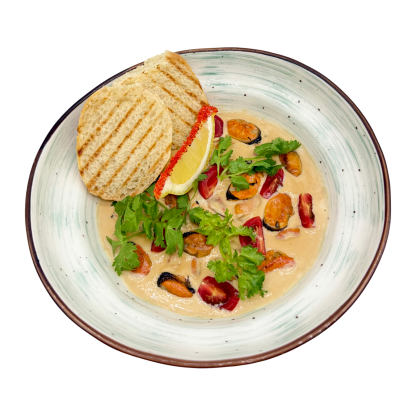 Мясо мидий в устричном соусе, 250 р