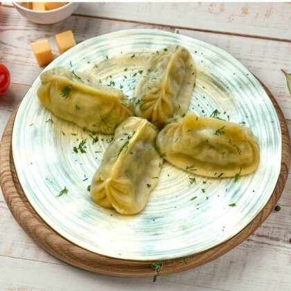 Манты с говядиной, 4 шт