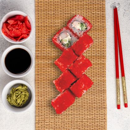 Калифорния с креветкой, 8 шт (200 г)