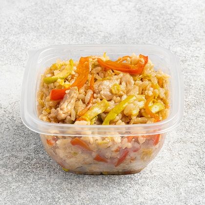 Рис терияки с курицей (витрина)