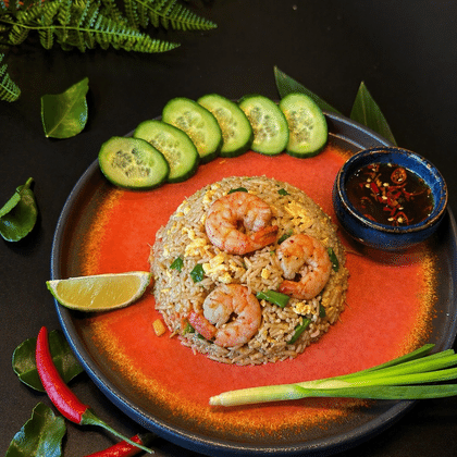 Фрайд райс с креветками