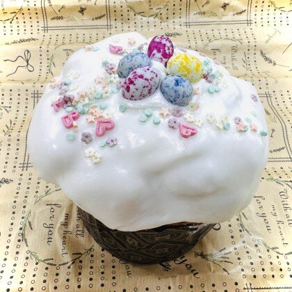 Творожный кулич