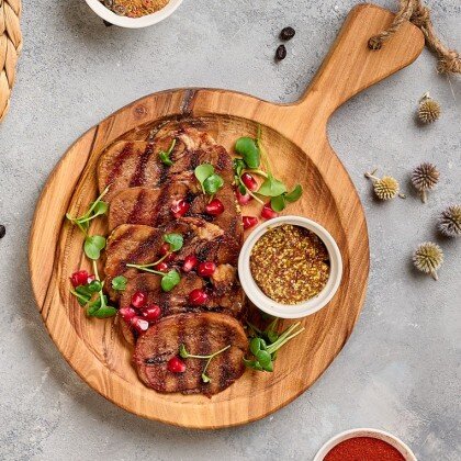 Язык говяжий на гриле