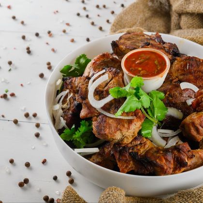 Шашлык свинной на мангале 100гр