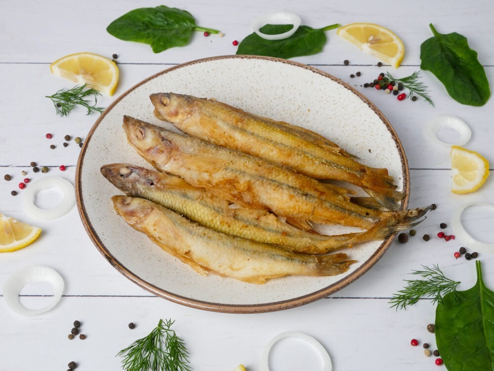 Корюшка жареная  100гр