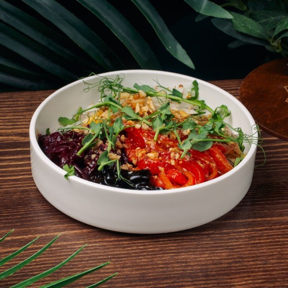 Татарский салат с редькой и языком