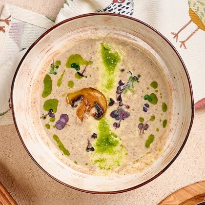 Сливочный крем суп из шампиньонов