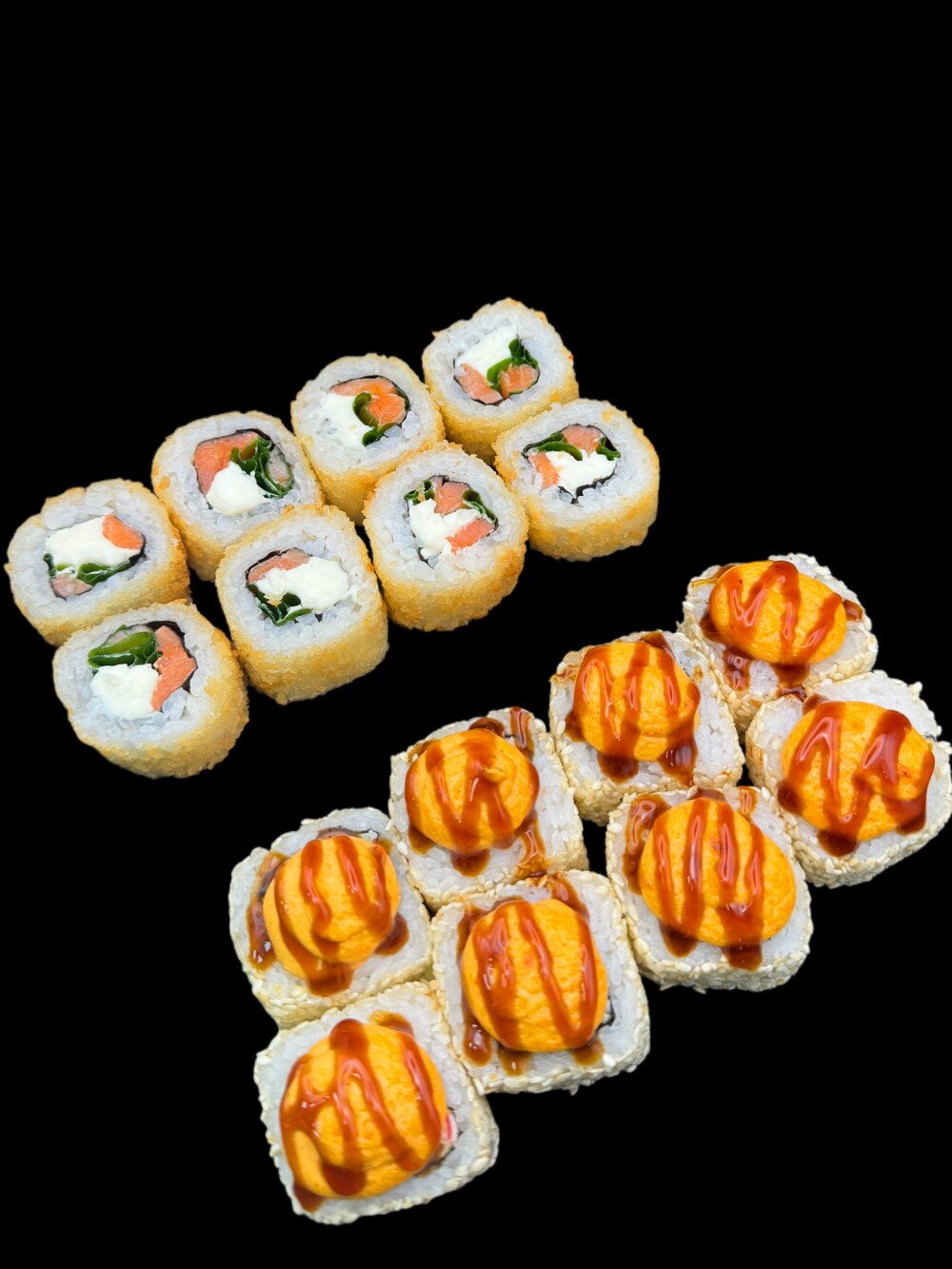 Сяке Темпура + Острый Краб