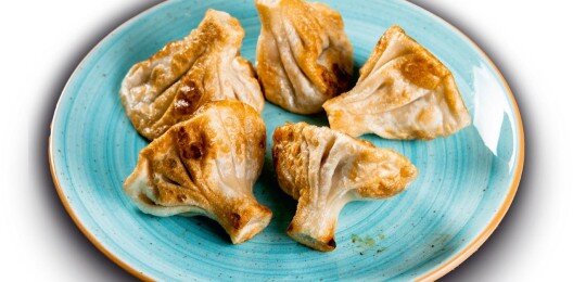 Хинкали жареный из баранины и говядины