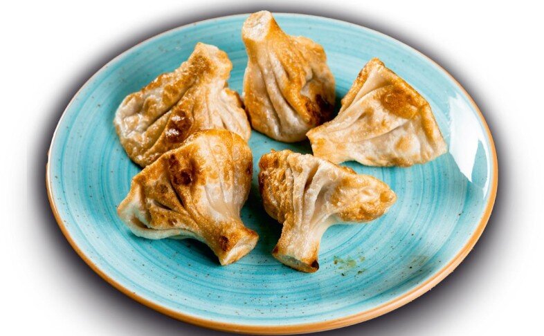 Хинкали жареный из баранины и говядины