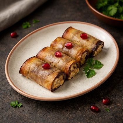 Рулетики из баклажан