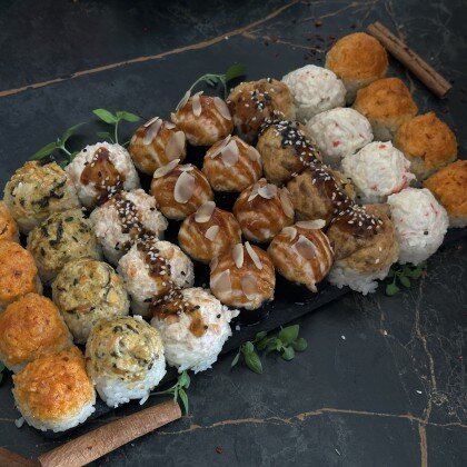 Сет запеченный с морепродуктами