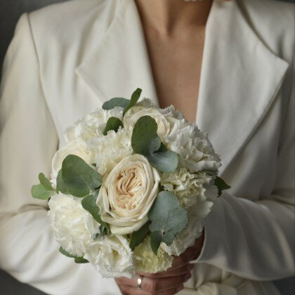 Букет невесты "Белоснежка"