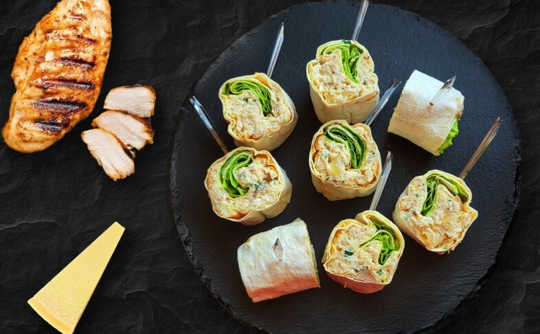 Рулетики с курицей