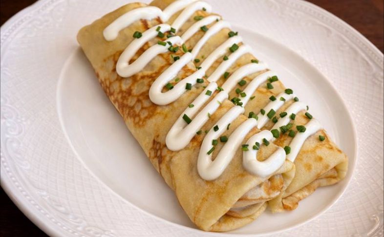 Блины с томленной говядиной