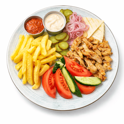 Шаурма на тарелке, 430 г