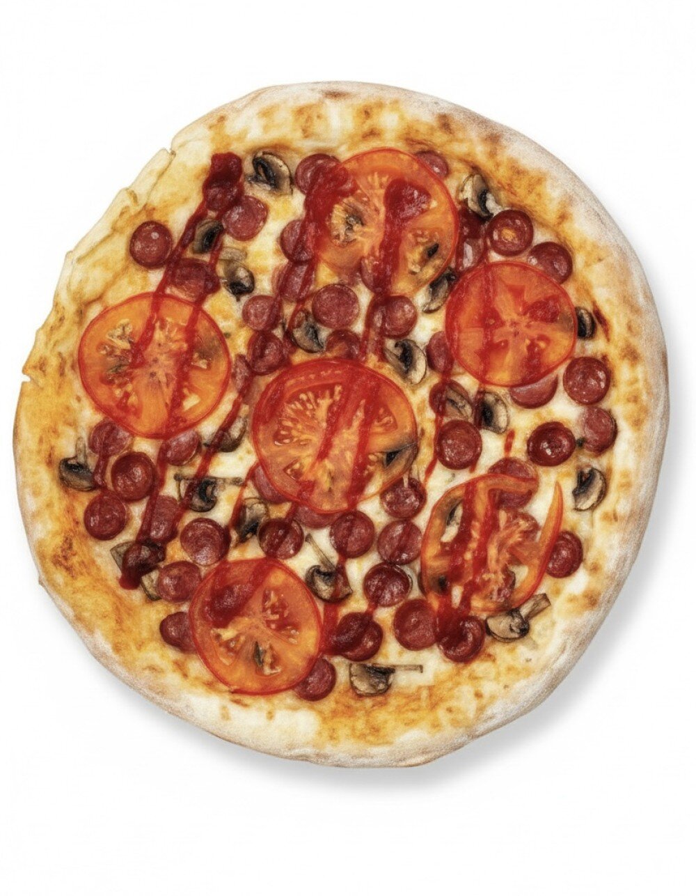 Пицца «Острая» с колбасками