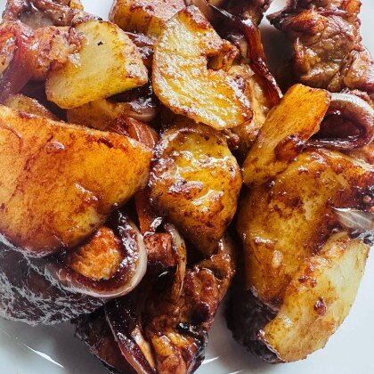 #56 Свиные ребра с картофелем