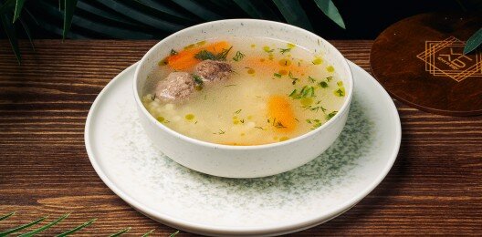 Суп с фрикадельками и птитимом