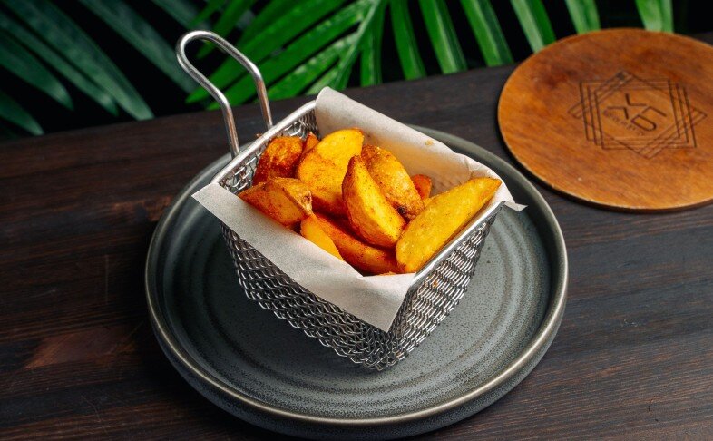 Картофель по-деревенски во фритюре