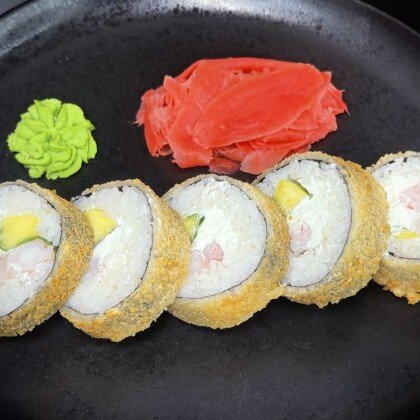 Кранч ролл с королевской креветкой