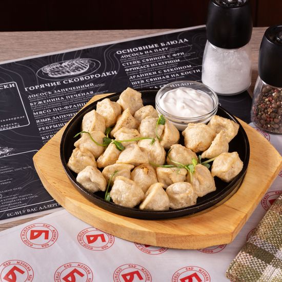 Пельмени жареные