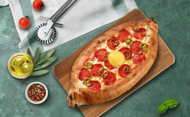 Хачапури острый с пепперони