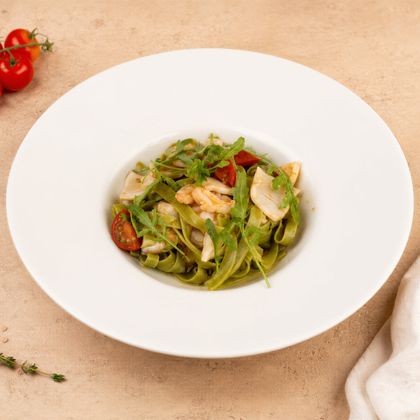 Лингвини с морепродуктами