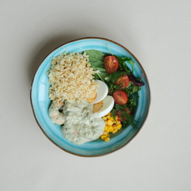 Боул с креветками